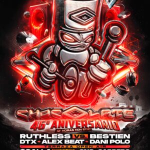 Cartel del 46º Aniversario de Discoteca Chocolate, 3 de octubre de 2026